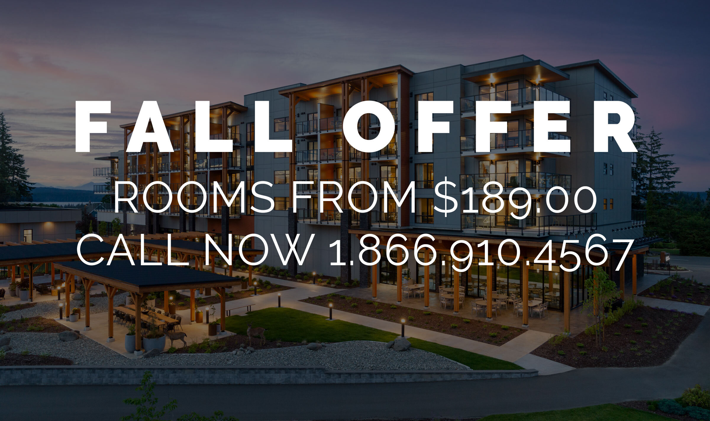 discounted fall offers, call 1-866-910-4567